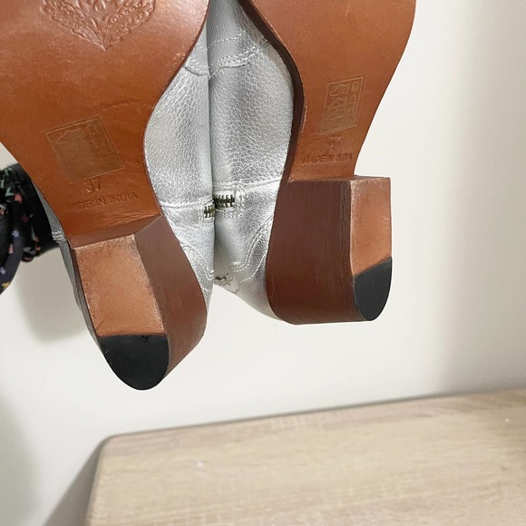 NEW Free People New Frontier Western Boot Silver Women's Size 7 - Picture 10 of 10